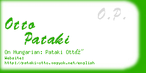 otto pataki business card